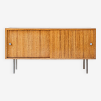 Rare small version of this minimalist sideboard in rosewood by Alfred Hendrickx for Belform, 1950s