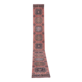 Vintage Turkish hallway rug 77x661 cm