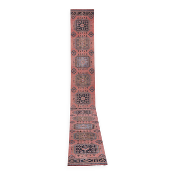 Tapis de couloir turc vintage
