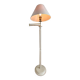 Foot lamp in bleached wood and copper, lampshade in ivory fabric Roche Bobois