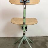 Green Industrial Workshop Chair, 1950s