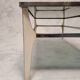 Italian coffee table metal & smoked glass ca 1970