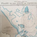 Ancient marine map of Venezuela