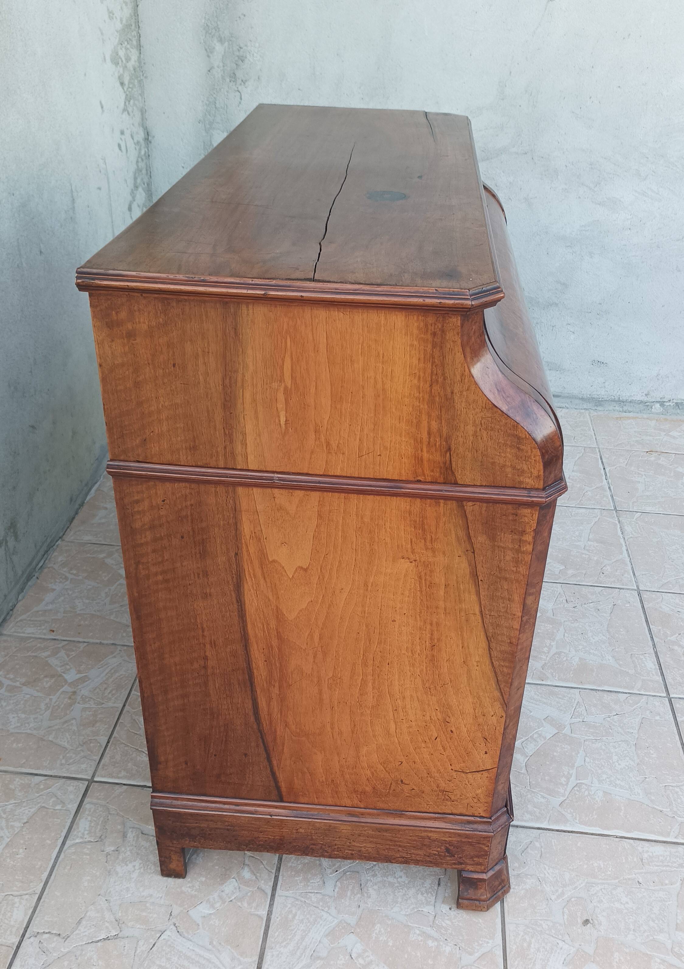 Louis Philippe walnut chest of drawers