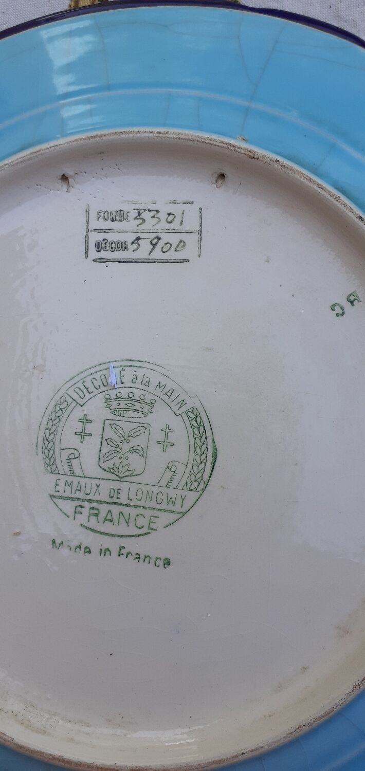 Longwy decorative plate