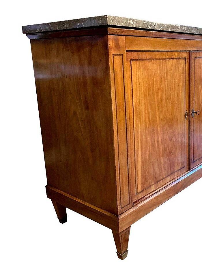 Directoire style enfilade in mahogany nineteenth century
