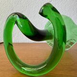 Blown glass cone vases from the 60s