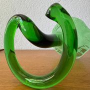 Blown glass cone vases from the 60s