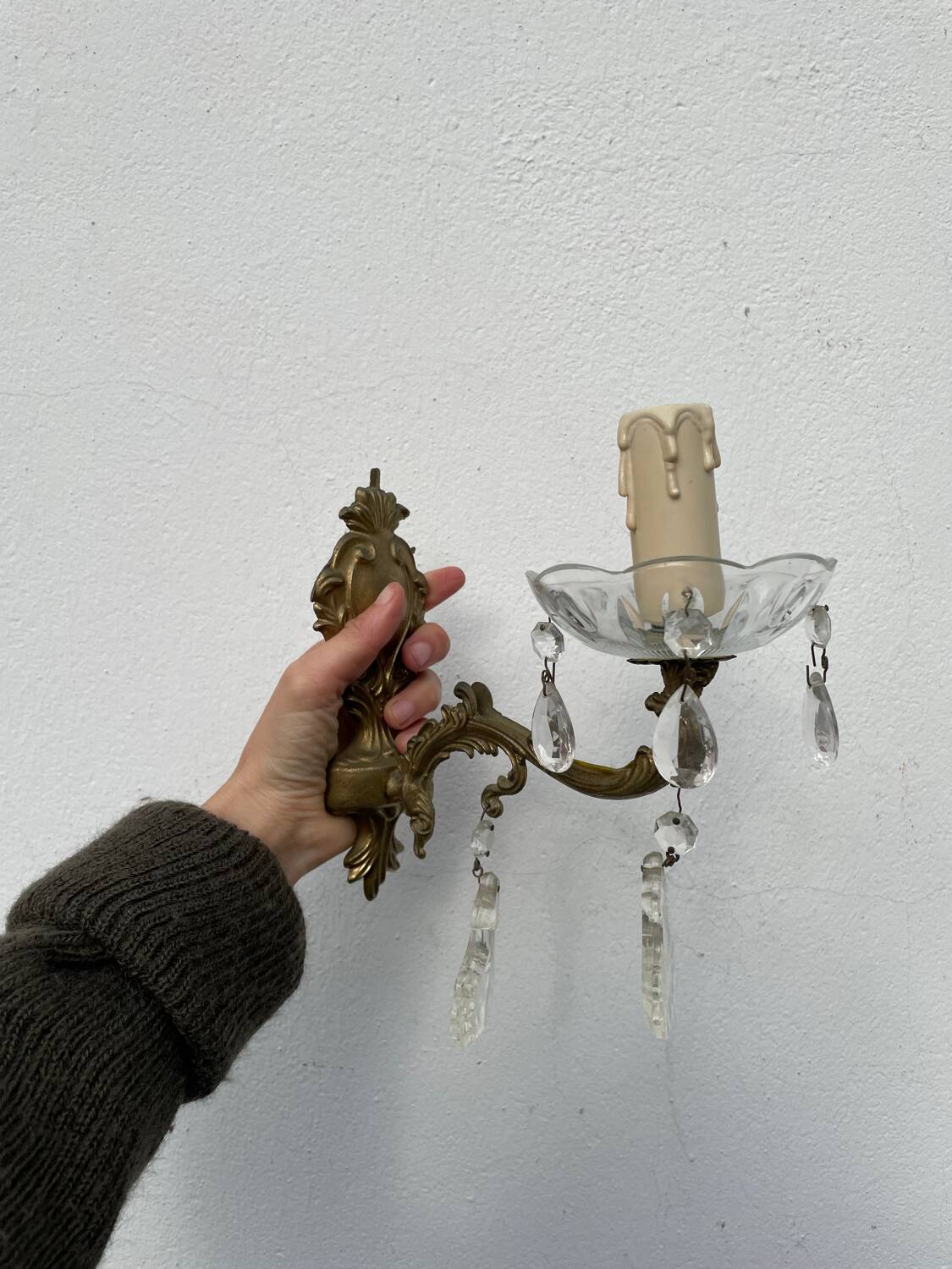 Pair of tassel sconces