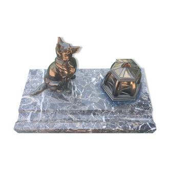 Inkwell marble dog