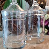 Pair of old pots of opothicaires