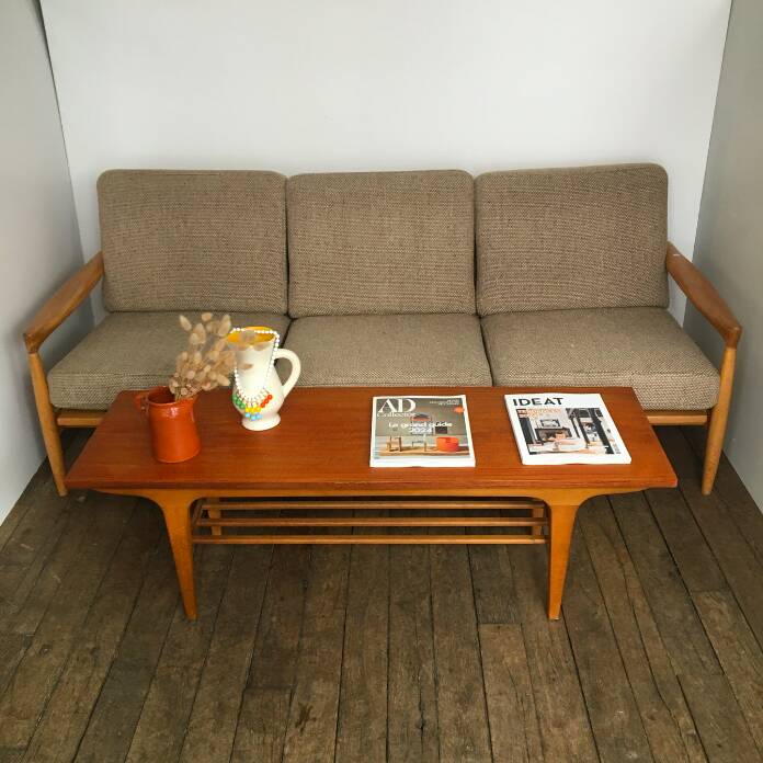 Canapé scandinave en bois massif