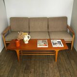 Scandinavian solid wood sofa
