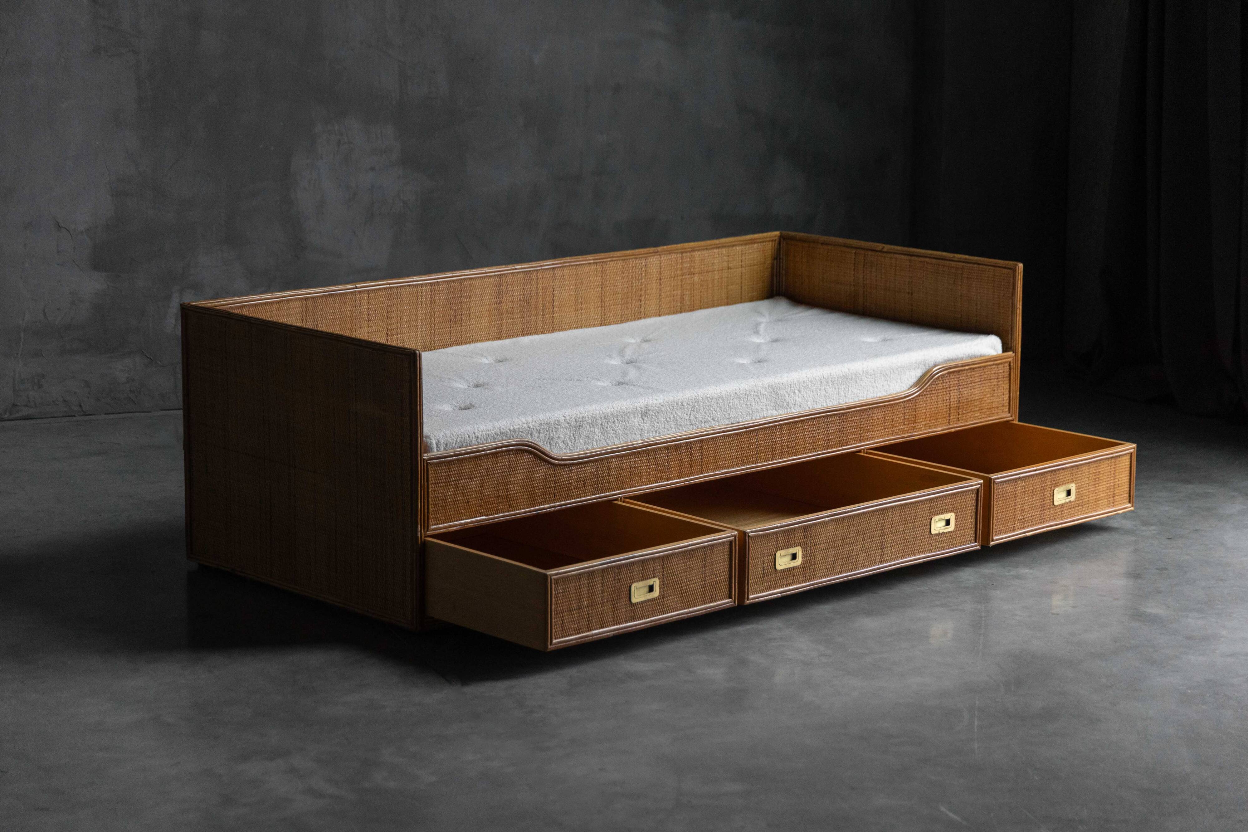 Bamboo Daybed by Vivai Del Sud, Italy, 1970s