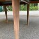 Authentic Scandinavian round table BAUMANN stripped in raw teak 1960