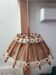 Hanging lamp wood and cord 1990s