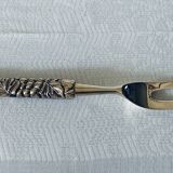 Silea 2-piece grape cutting service in silver-plated metal
