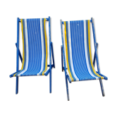 Pair of sunbathing