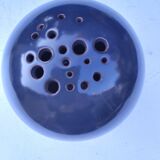 Signed ceramic flower-picker ball