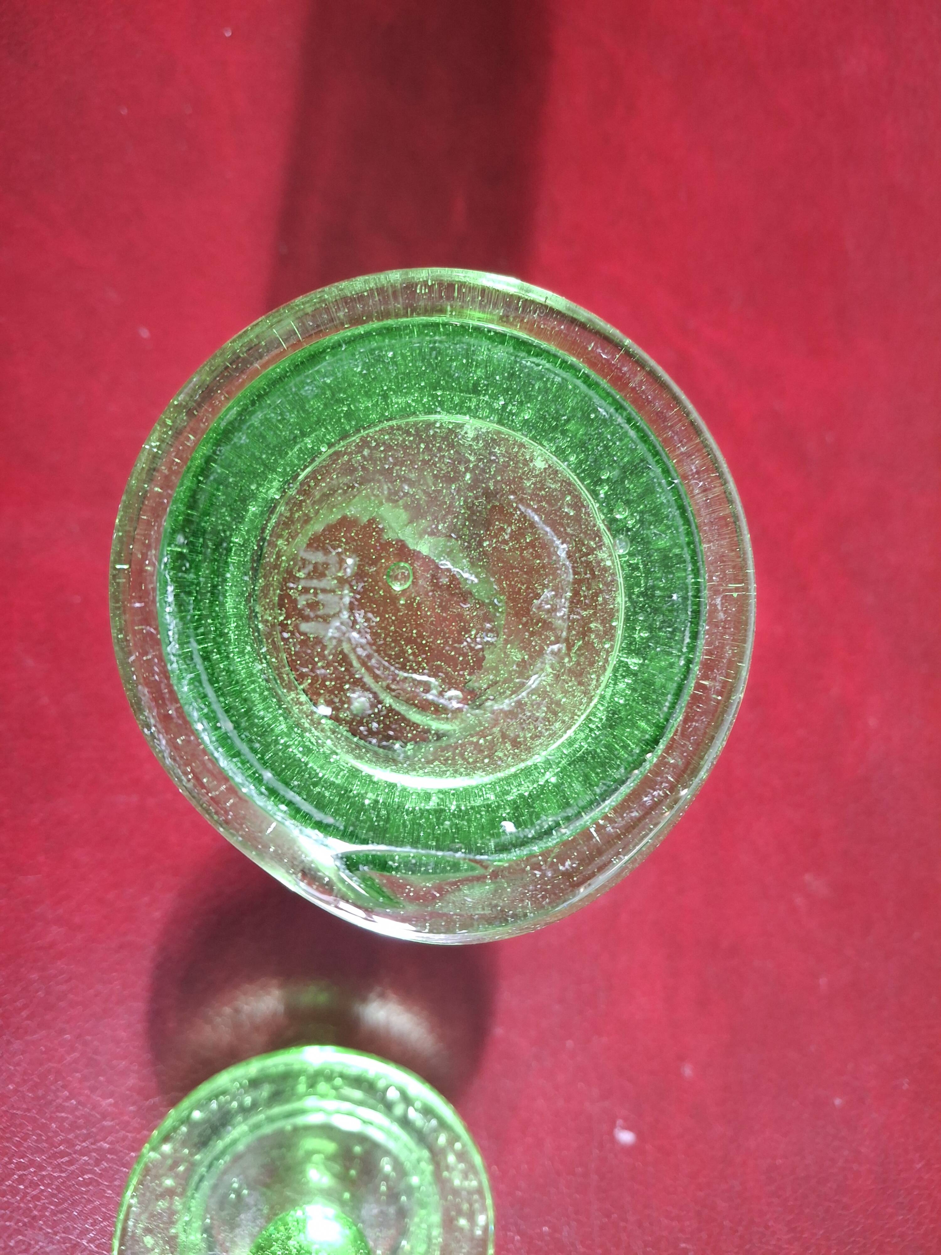 Candy dish for deserving children, Biot bubble glass, also known as an apothecary jar