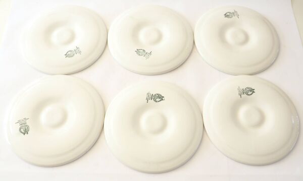 Série de 6 assiettes à coquillages