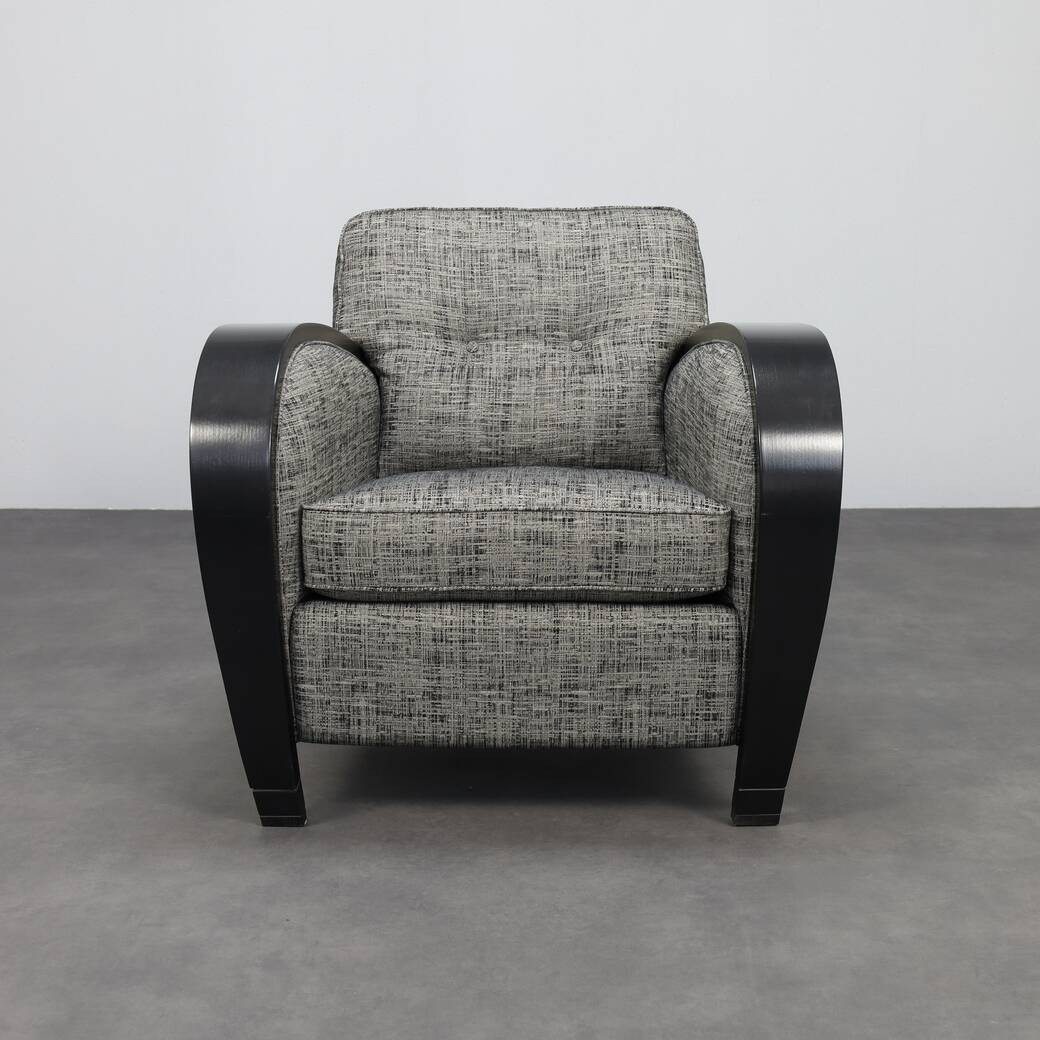Set of 2 Art Deco Style Lounge Chairs by Bench
