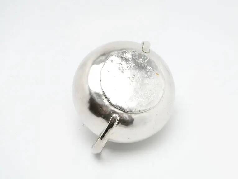 Art Nouveau sugar bowl, silver-plated brass, Norblin, Poland, 1920s