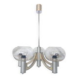 5-branched chandelier by Sciolari, Italy, space age, 1970