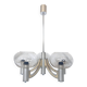 5-branched chandelier by Sciolari, Italy, space age, 1970