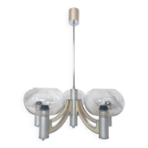 Lustre 5 branches de Sciolari, Italie, space age, 1970
