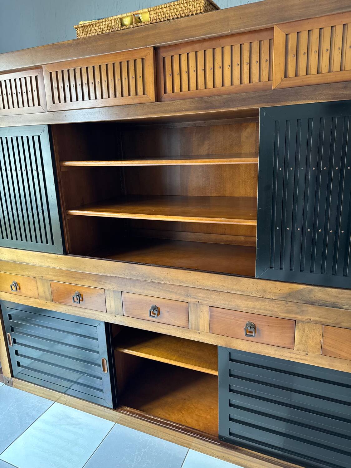 Roche Bobois vintage furniture - Mizuya Set - Walnut Cherry