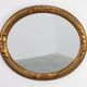 Art Deco oval gilt oak mirror, Belgium 1920s