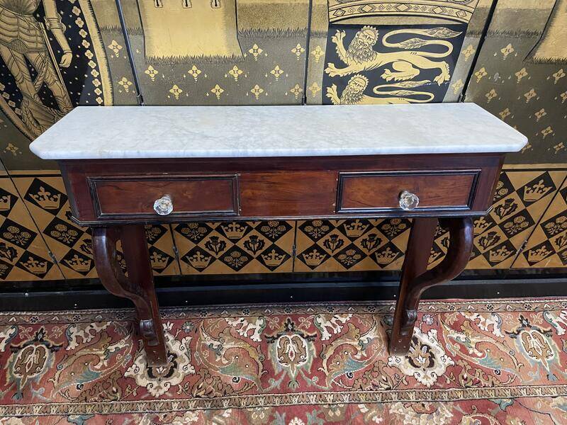 Napoleon III period mahogany console