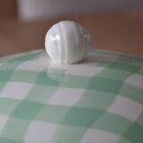 Salins soup tureen, green Croisette model