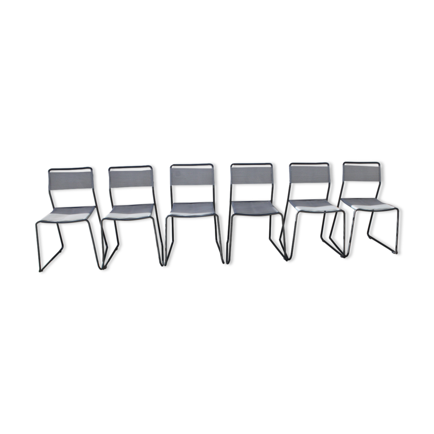 Set of 6 spaghetti chairs ikea