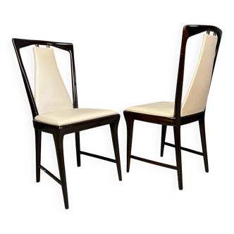 Mid century rosewood dining chairs by Osvaldo Borsani, 1950s