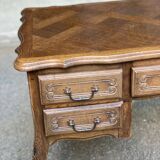 Louis XV style oak center desk