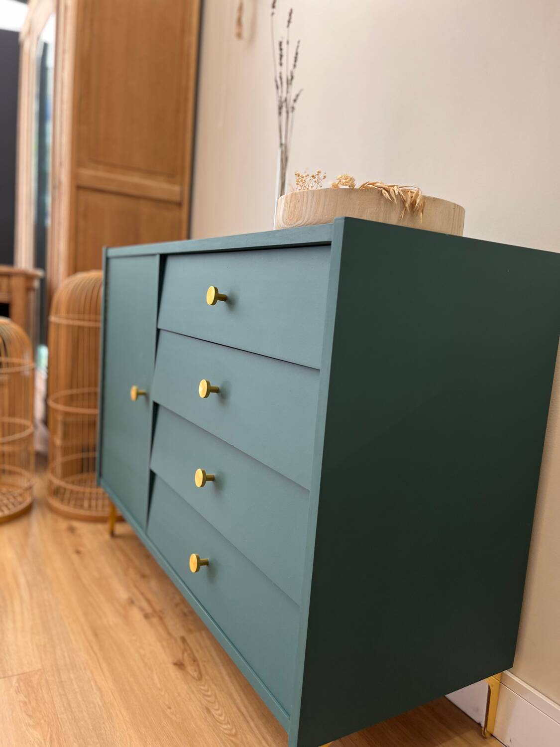 Green buffet from the 50s