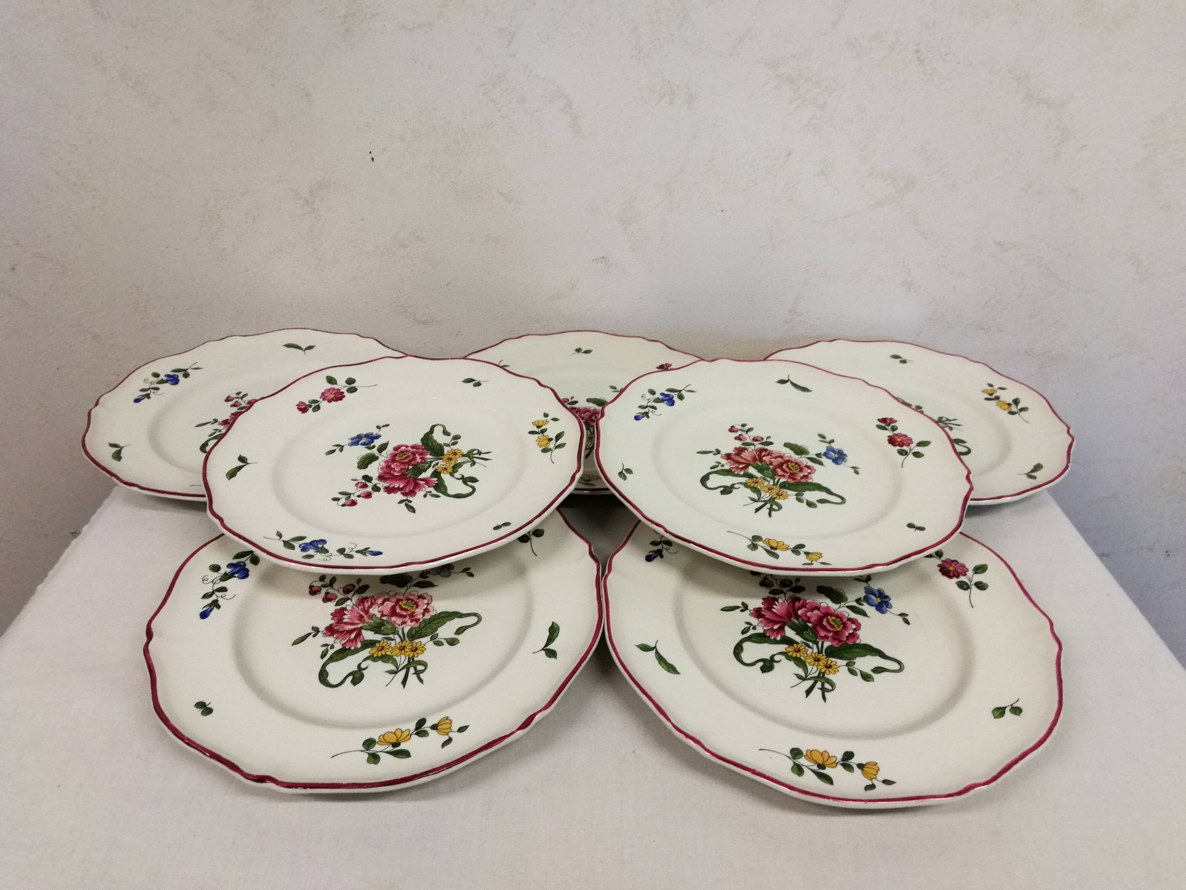 Old Saint Amand Plate Service 1713 France
