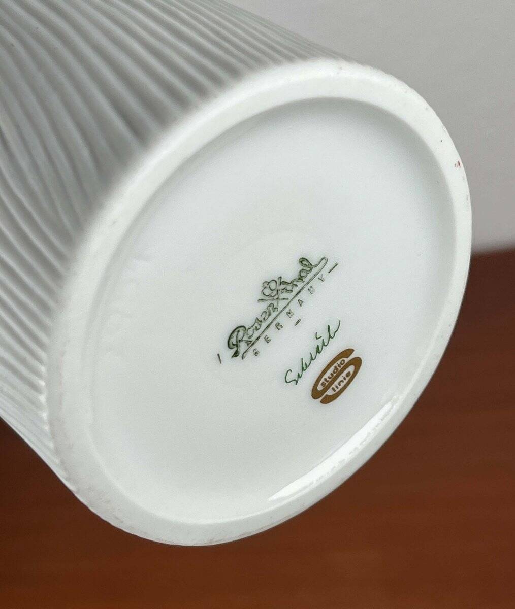 Postmodern porcelain vase from the German studio line by Werner Schreib for Rosenthal, 1980s.