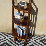 Rattan and bamboo bedside tables, both.