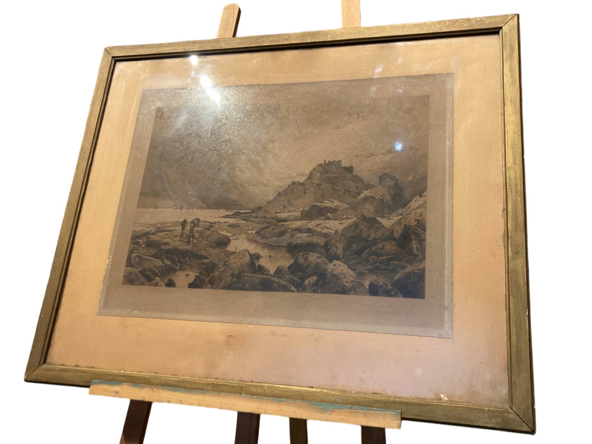 Engraving of a landscape