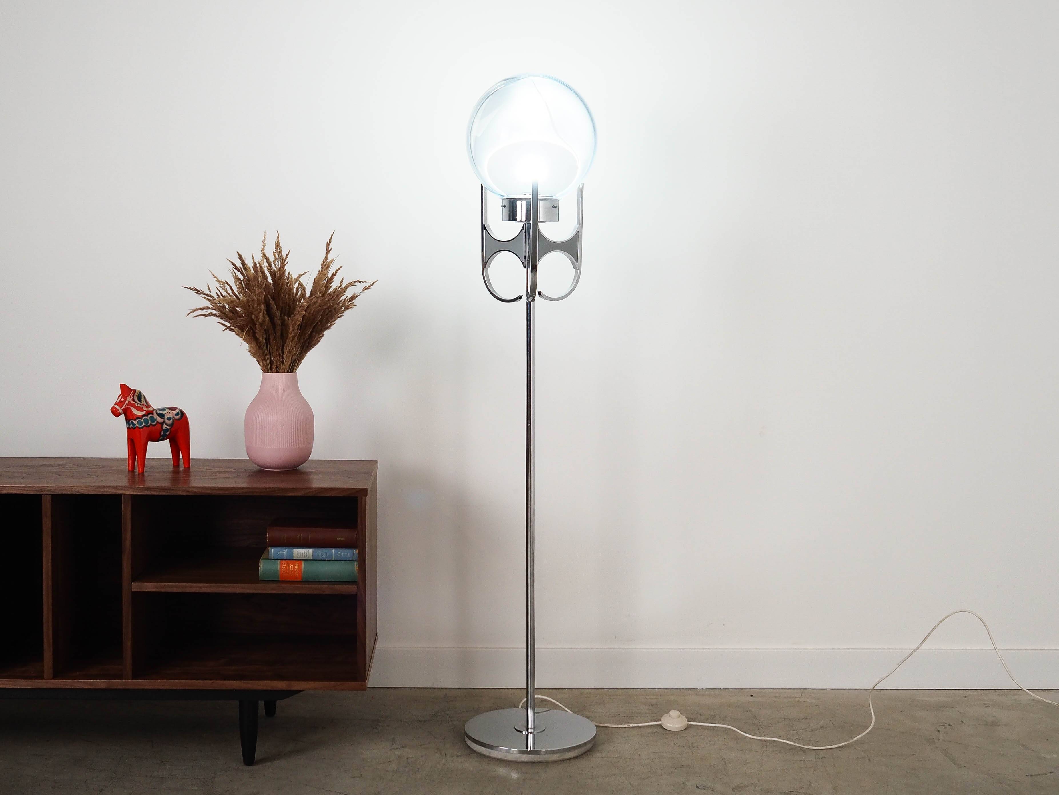 Floor lamp, Murano glass, Italian design, 1970s, production: Italy