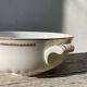 White and gold porcelain salad bowl, Moulin des Loups