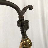 Large wrought iron lamppost, nineteenth