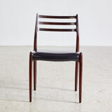 Model 78 rosewood dining chairs by niels o. møller for j.l. møllers, set of 6