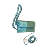 Vintage plastic wall phone blue 70s 80s