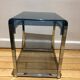 Plexiglas and blue chrome table