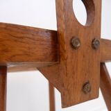 Set of 6 wooden T backs Dining Chairs - 1960s