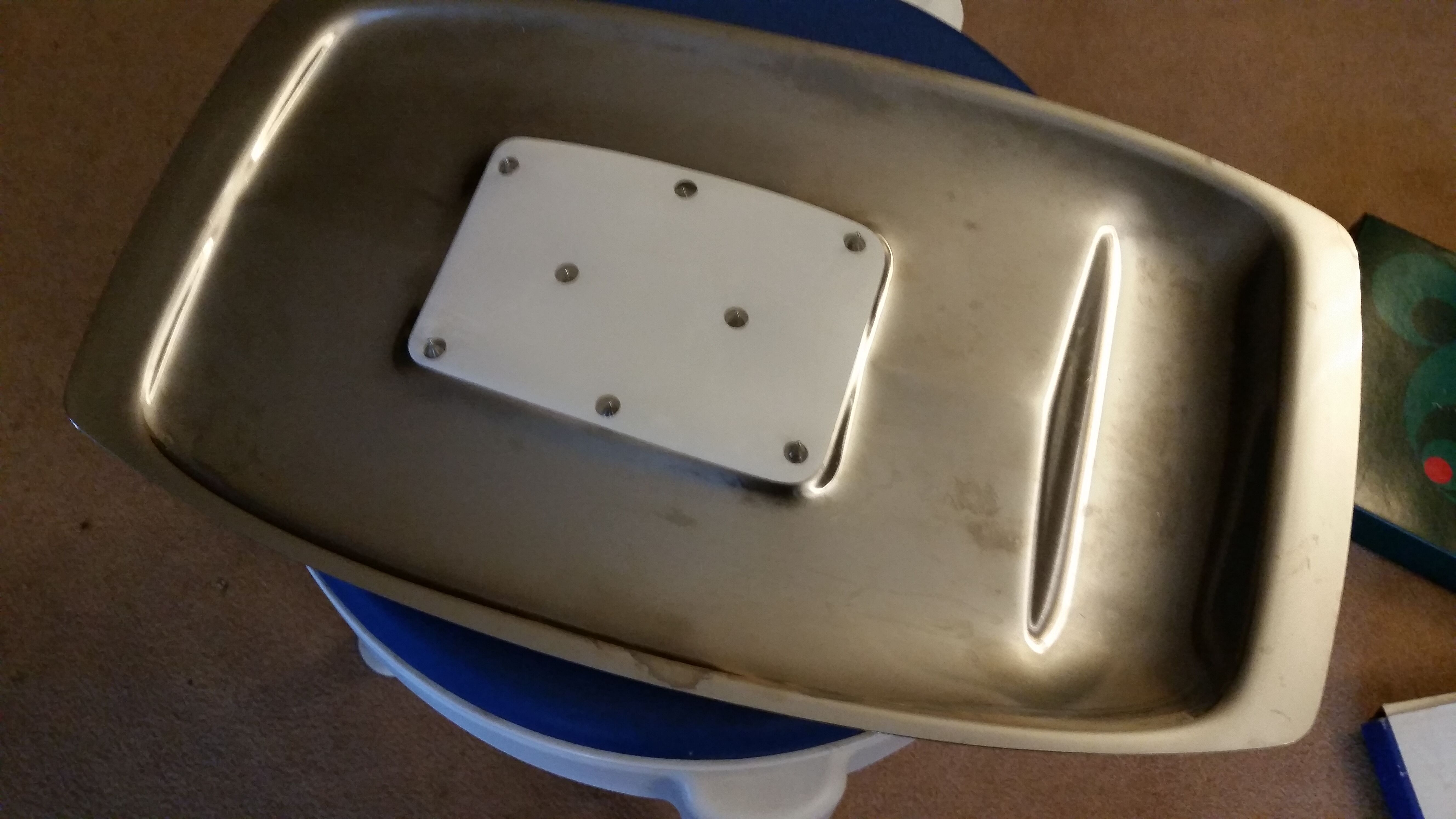 Chichester stainless steel leg of lamb serving dish